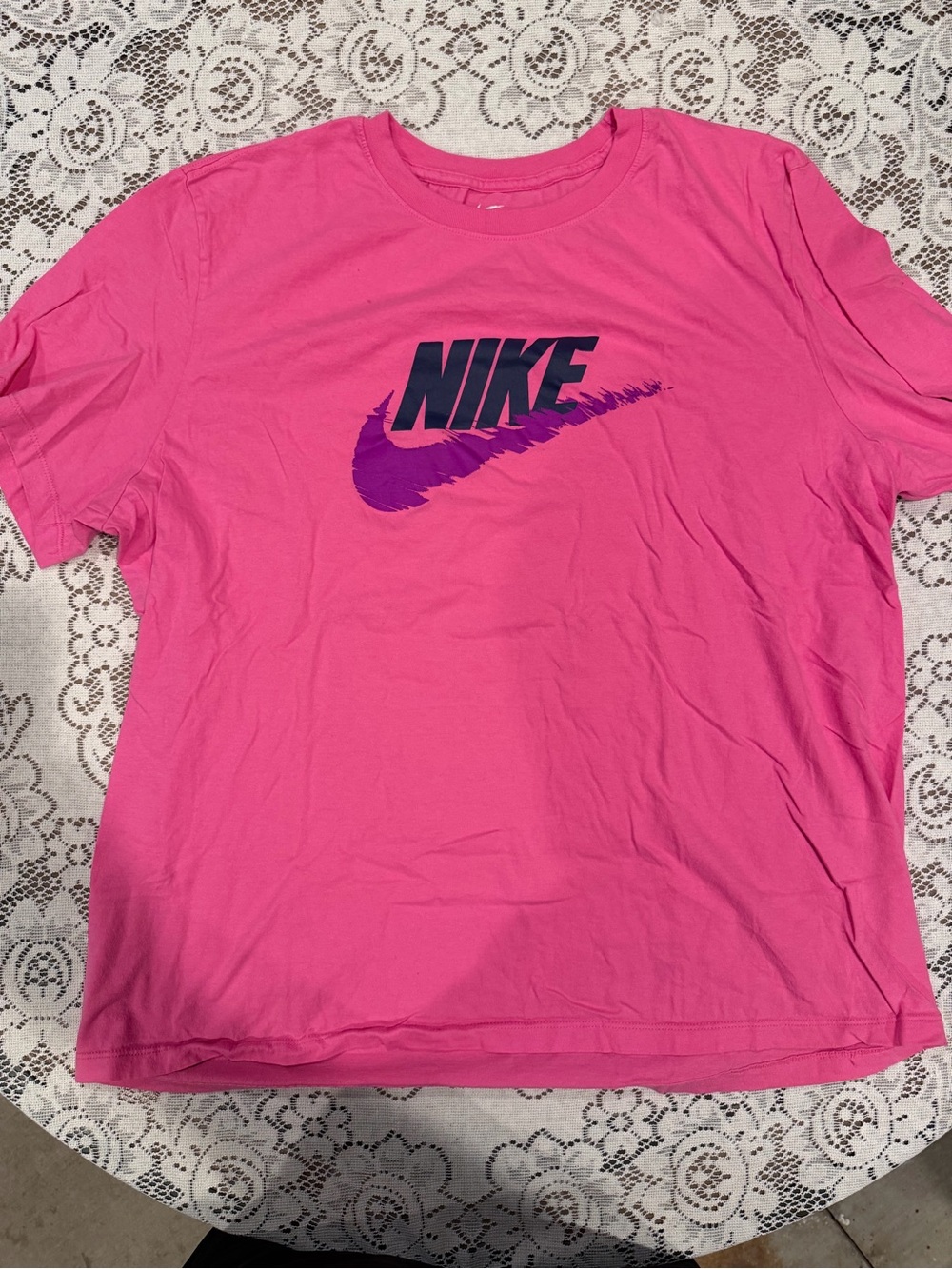 Nike Pink Graphic Logo Tee
